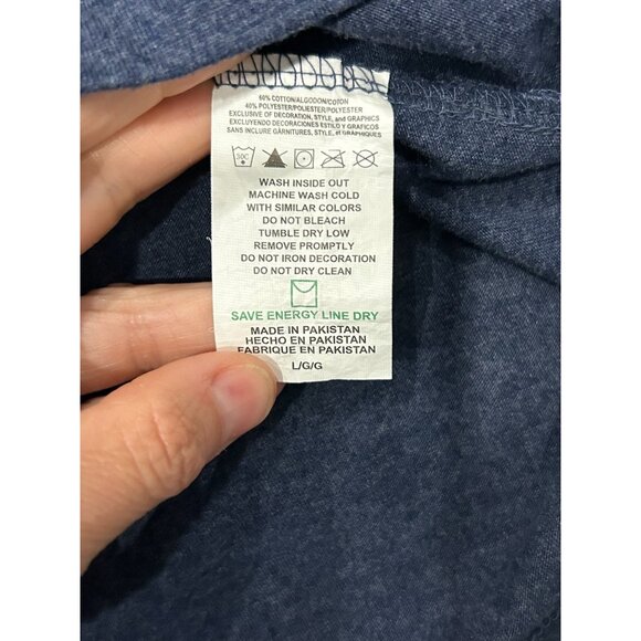 Tampa Bay Rays Majestic Polo Shirt Blue Cotton Polyester Blend Sz Large - Picture 7 of 8